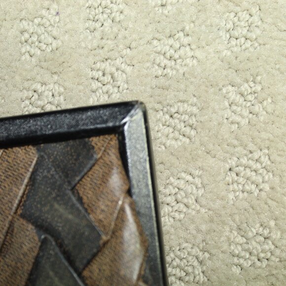 Fendi Origami Purse Leather Black Brown Handbag Authentic VERY Rare EUC! - Picture 14 of 16